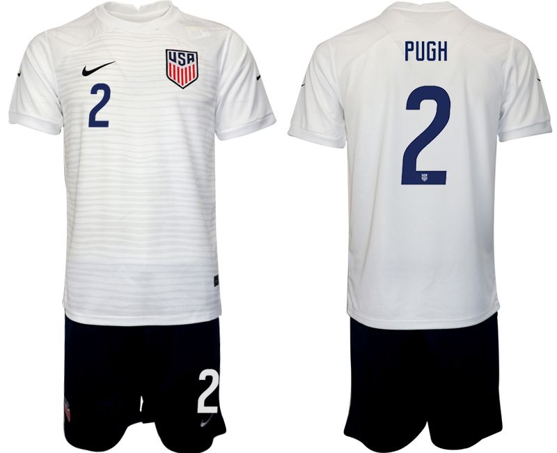 Cheap Men 2022 World Cup National Team United States home white 2 Soccer Jersey